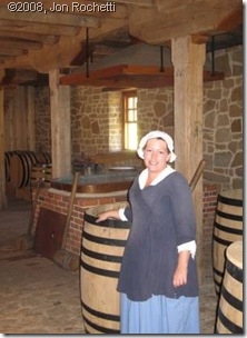 Washington's Distillary worker Washington's Distillary worker